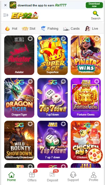 EP92 game interface