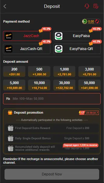E98Fun Game deposit