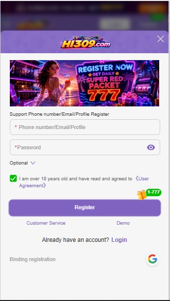 hi309game regesition