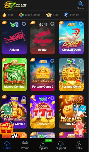 87club Game interface